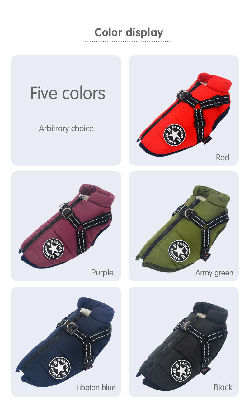 Reflective Cold/Water-proof Dog Coat