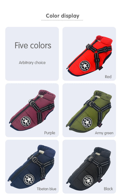 Reflective Cold/Water-proof Dog Coat