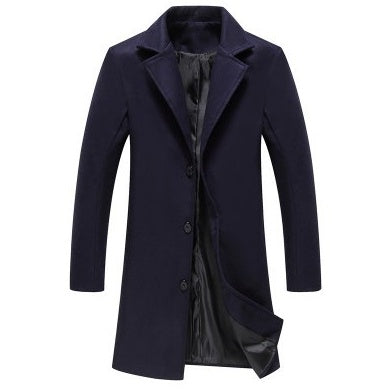 Men's Classic Wool Blend Business Coat