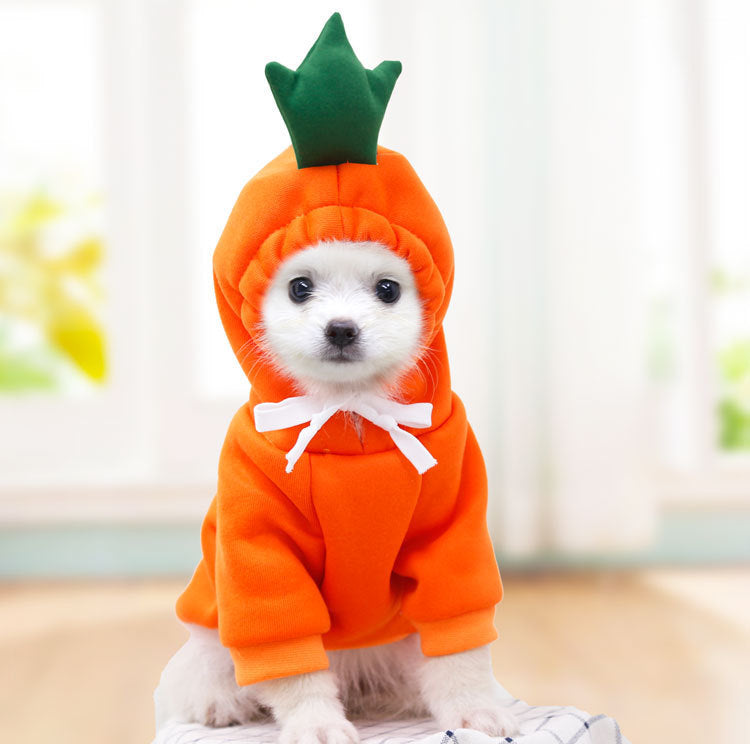 Cute Fruit Fleece Hoodie for Small Dogs