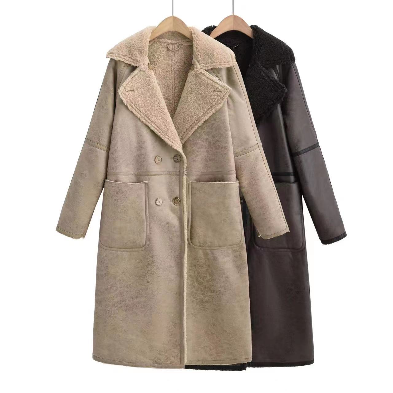 Women's Double-Breasted Belted Trench Coat