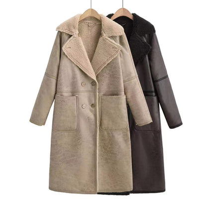 Women's Double-Breasted Belted Trench Coat