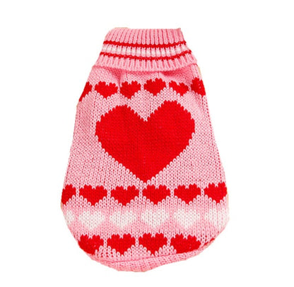 Christmas Knitted Sweater Pet Clothes