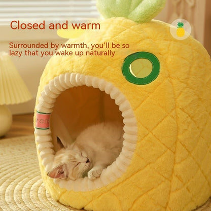 Winter Pineapple Pet Tent