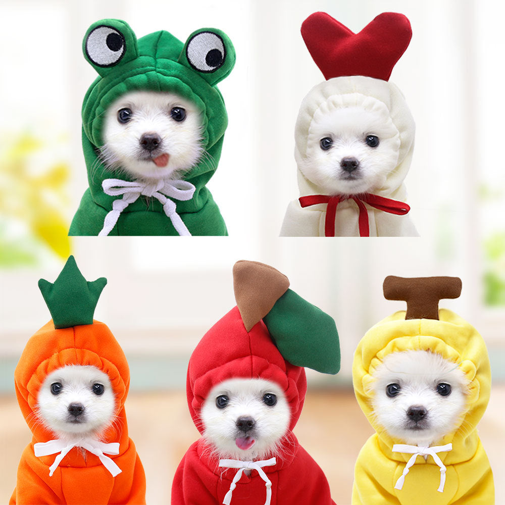 Cute Fruit Fleece Hoodie for Small Dogs