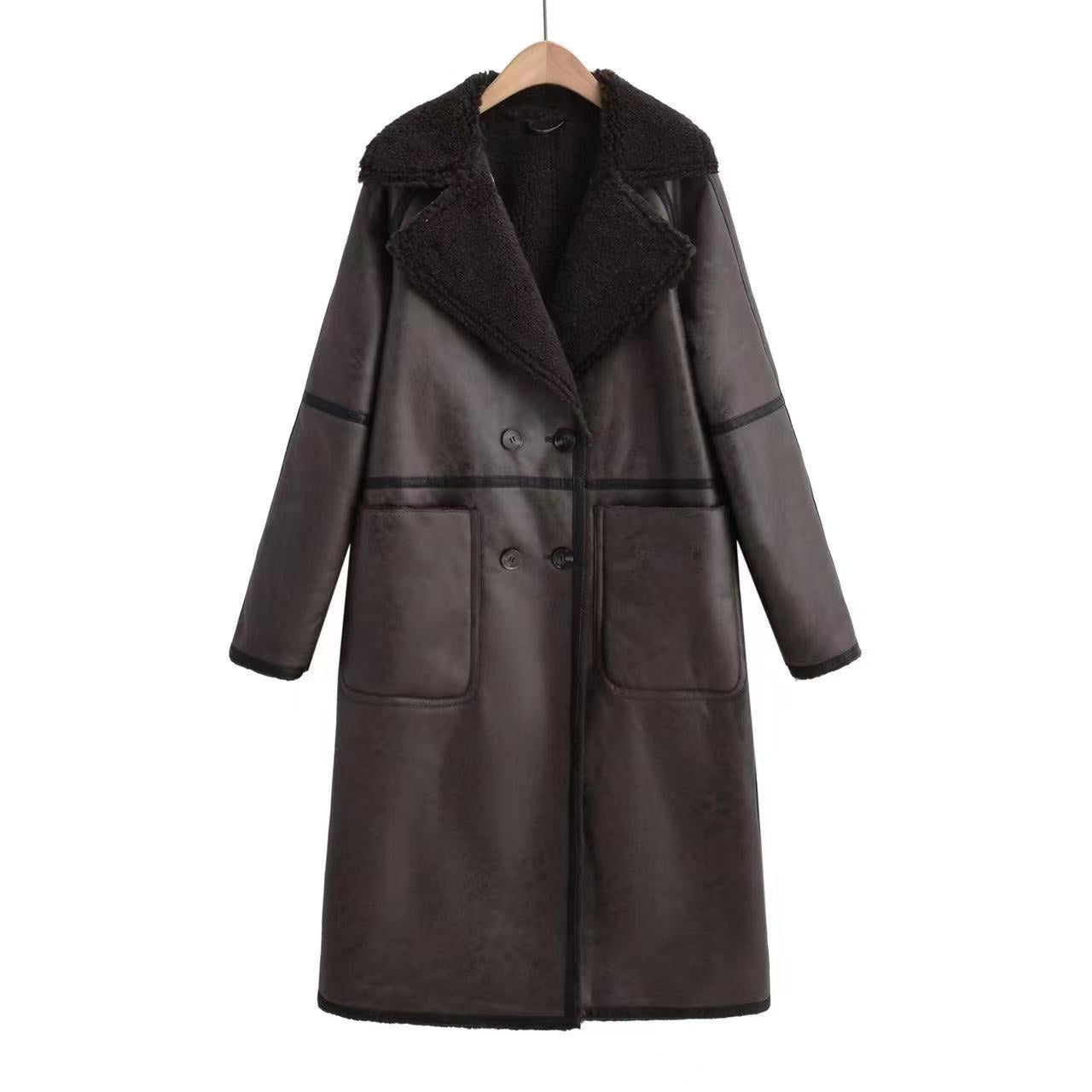 Women's Double-Breasted Belted Trench Coat