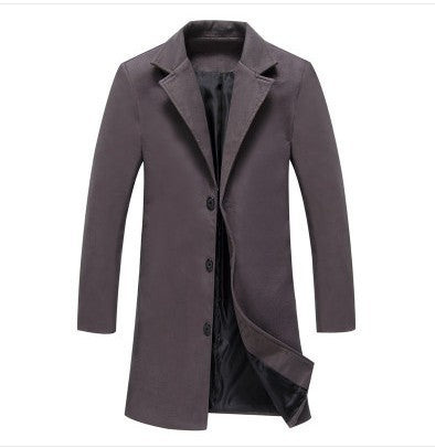 Men's Classic Wool Blend Business Coat