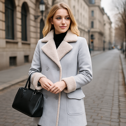 Women's Lamb Wool Overcoat