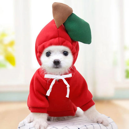 Cute Fruit Fleece Hoodie for Small Dogs