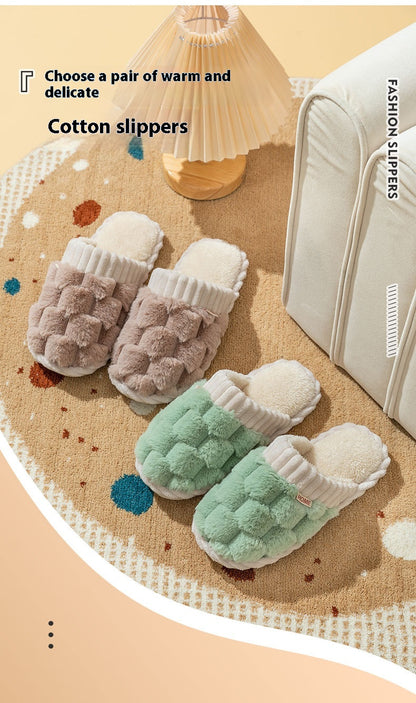 Women's Cotton Winter Home Slippers