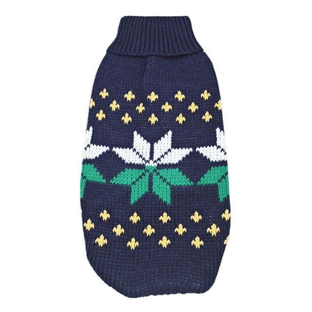 Christmas Knitted Sweater Pet Clothes