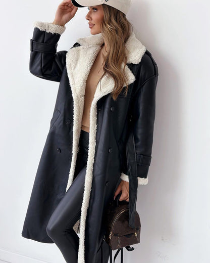 Women's Double-Breasted Belted Trench Coat