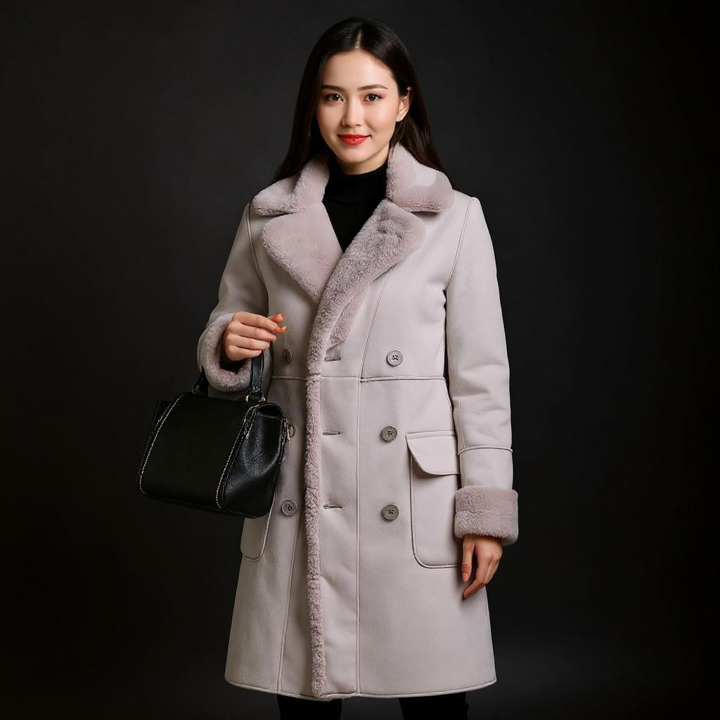 Women's Lamb Wool Overcoat