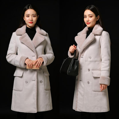 Women's Lamb Wool Overcoat